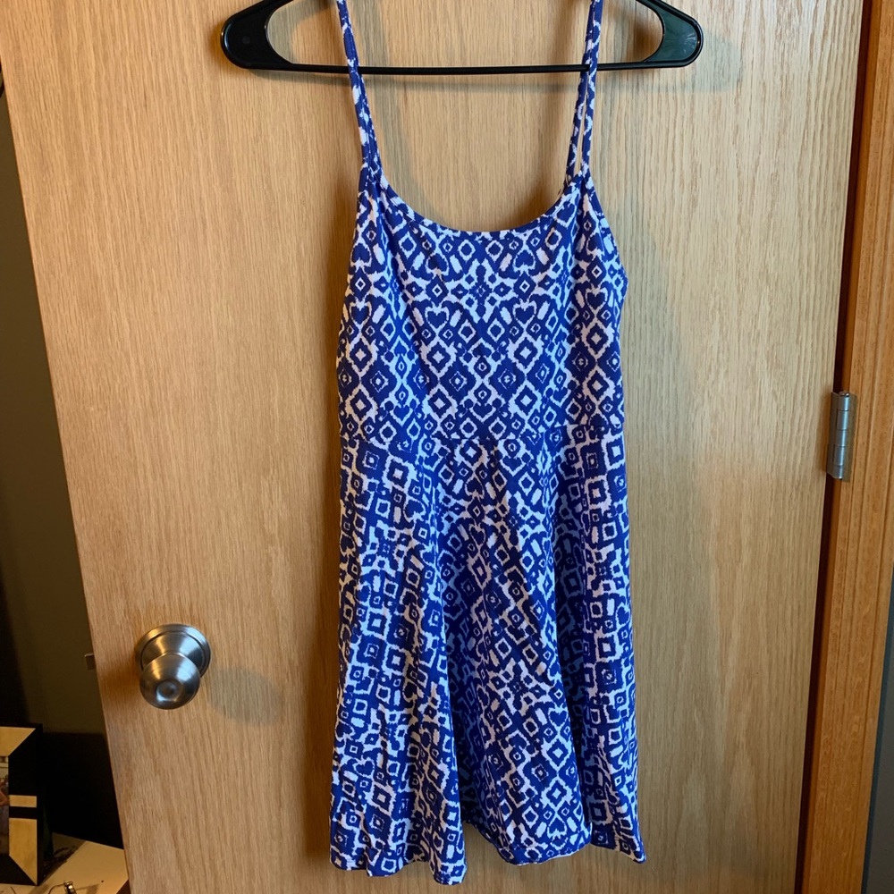 H&M Blue and White Dress